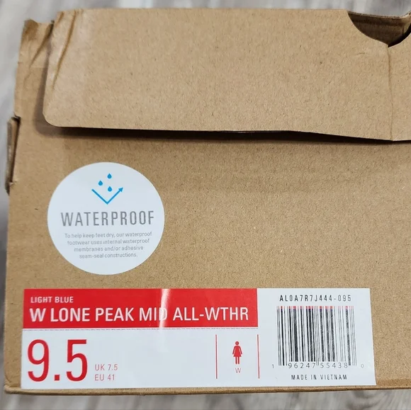 Altra Lone Peak Mid All Weather Trail Light Blue Running Shoes Women Size 9.5 - Picture 8 of 9